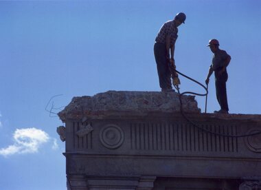 Photograph, Demolishing Ringwood Town Hall - 1971