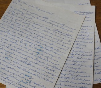Letter, Letter written by H.C.Howship to Ringwood Mail  Ringwood    1963