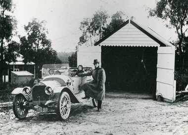 Photograph, Mr J.B.McAlpin and his Daughter Marjorie. Ringwood c1918