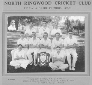 Photograph, North Ringwood Cricket Club team - 1937-38