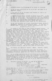 Letter, Property for sale - Ringwood Shop and Dwelling Estate, Ringwood, Victoria - circa 1925