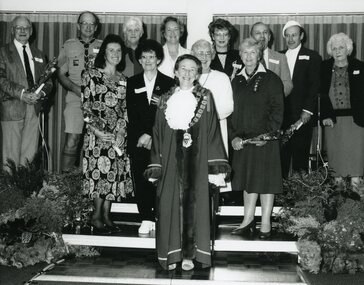 Photograph, Ringwood City Council - Community Service Awards, 1991. Presented by Cr Betty Milton, Mayor City of Ringwood