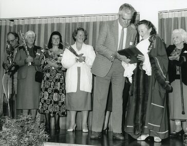 Photograph, Ringwood City Council - Community Service Awards, 1991. Presented by Cr Betty Milton, Mayor City of Ringwood