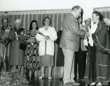Photograph, Ringwood City Council - Community Service Awards, 1991. Presented by Cr Betty Milton, Mayor City of Ringwood