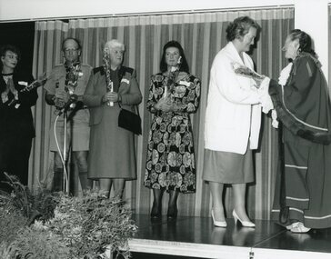 Photograph, Ringwood City Council - Community Service Awards, 1991. Presented by Cr Betty Milton, Mayor City of Ringwood