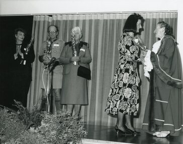 Photograph, Ringwood City Council - Community Service Awards, 1991. Presented by Cr Betty Milton, Mayor City of Ringwood