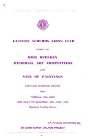 Booklet - Dick Ovenden Memorial Art Competitions, Dick Ovenden Memorial Art Competitions 1974-84