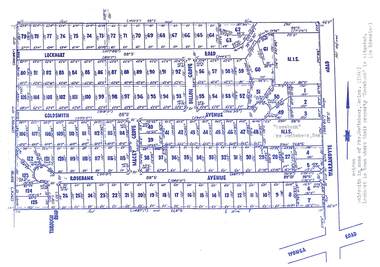 Map, Subdivision Plan - Rosebank Avenue area, North Ringwood, Vic. - circa 1960s