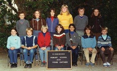 Photograph, Ringwood State School - House Captains, 1979