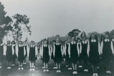 Photograph, Ringwood State School - Girl's Marching Team, 1953