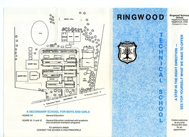 Document, Ringwood Technical School-Advertising Brochure 1985 for Year 1986