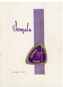 Magazine - Yearbook for Norwood High School/Secondary College, North Ringwood, Victoria, Weemala December 1962, 1962