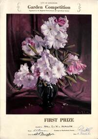 Certificate, City of Ringwood Garden Competition - First Prize (1961)