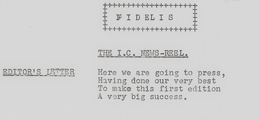 Document, Newsletter - Norwood High School, Ringwood, Victoria, 1958
