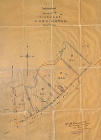 Plan, Subdivision of Crown Lot 19, Ringwood, Victoria - circa 1915