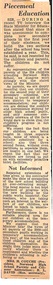 Newspaper - Clippings, Two local newspaper articles regarding temporary classroom accommodation at Norwood High School, Ringwood, Victoria, 1959
