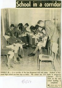 Newspaper - Clippings, Melbourne Herald 8th May, 1959 - Norwood High School, Ringwood, Victoria