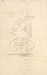 Newspaper, Easter Newsletter 1959 - Norwood High School, Ringwood, Victoria