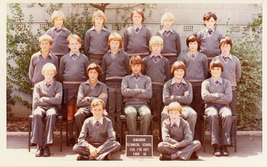 Photograph - Class Group, Ringwood Technical School 1977 Form 1K