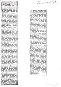 Article, Ringwood State School -  Mothers Club first Birthday party, 1930