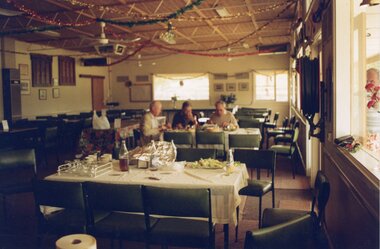 Photograph, Ringwood Bowls Club - Old club rooms and greens - January 1994, in Miles Avenue, near Eastland. Photo taken by Jim Bennett