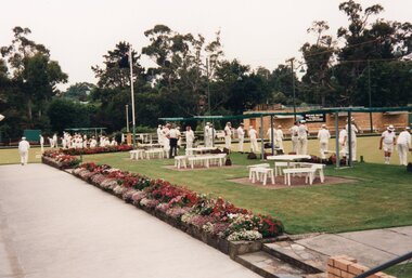 Photograph, Ringwood Bowls Club - Bowlers playing, Circa 1992