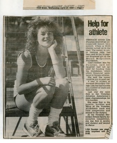 Newspaper - Clippings, Norwood High School/Secondary College,  Ringwood, Victoria - Pupil competing at State level