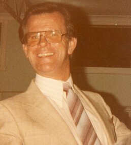 Photograph, Ringwood Bowls Club - Roy Hampson, President 1986-87
