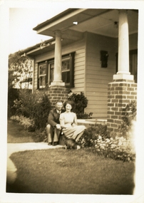 Photograph, Ruby and Archie Harker's first house in Mont Albert, c 1950s - possibly Grange St]
