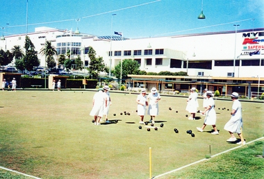 Photograph, Ringwood Bowls Club-  Ladies bowling at old Club in Miles Avenue, 1996