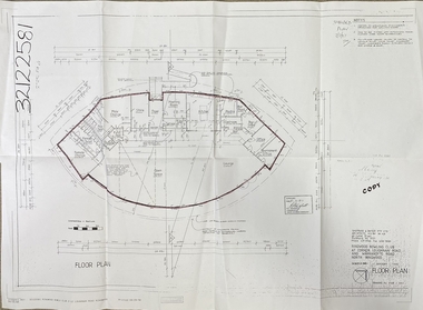 Document, Ringwood Bowls Club- Architects floor plan of proposed new clubrooms, 1997