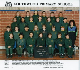 Photograph, Southwood Primary School, 1993, Grade  3 class photo