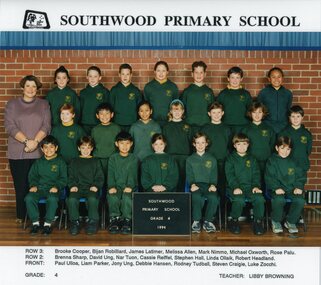 Photograph, Southwood Primary School, 1994, Grade  4 class photo