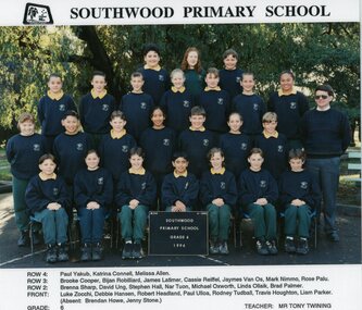 Photograph, Southwood Primary School, 1996, Grade 6 class photo