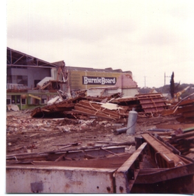 Photograph, Former Ringwood Timer and Trading Co Demolition c1979 and subsequent photos of site