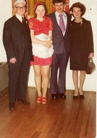 Photograph - Colour, Archie and Ruby Harkeer with two teenagers
