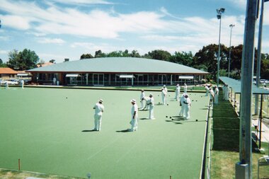 Photograph, Ringwood Bowls Club- The synthetic green at Laughnan Road, 1999