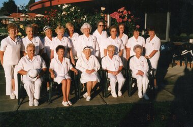Photograph, Ringwood Bowls Club- Ladies Section winners B2 Division 5- 2001. Promoted to B1