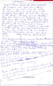 Work on paper, Hand written and typed notes on Heathmont Railway Station 1889-1927 by Pat Talbot used in the book "Wielands of Heathmont"