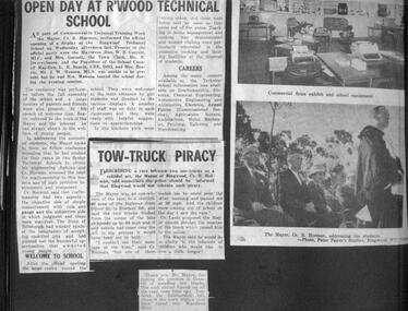 Newspaper, From RC Horman scrapbook, Mayor of Ringwood 1960/61