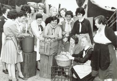 Photograph, Ida Oke and all at Dandenong Scouting Jamboree in 1965