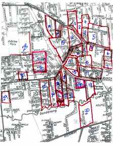 Document, Collection of copies of Maps relating to Wieland Houses and Properties (most undated), plus Document entitle Brian Pump's Orchard and House Locations, 25/2/2008