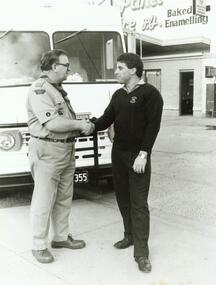 Photograph, Sheen Panels sponsored 3rd Ringwood scout truck, with Bob Oke