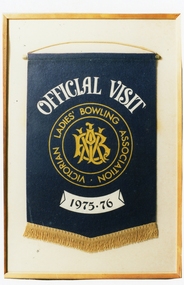 Photograph, Ringwood Bowling Club- Banner Official Visit, 1975-76