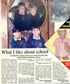 Article, What I like about school