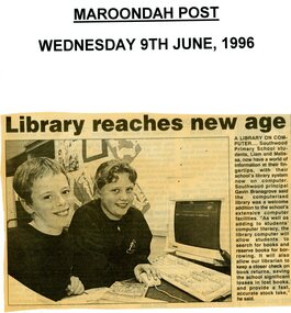 Article, Library Reaches New Age