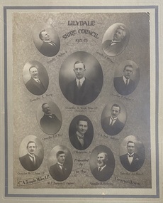 Photograph, Shire Councillors, Lilydale, Victoria, 1922-23