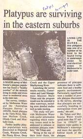 Newspaper, Scrapbook Clipping, Library Collection, Ringwood, Victoria