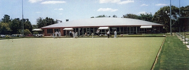 Photograph, Ringwood Bowling Club- New clubhouse at Loughnan Road, 1997