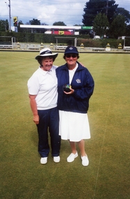 Photograph, Ringwood Bowls Club- Ladies Pairs winners, 2001/2002